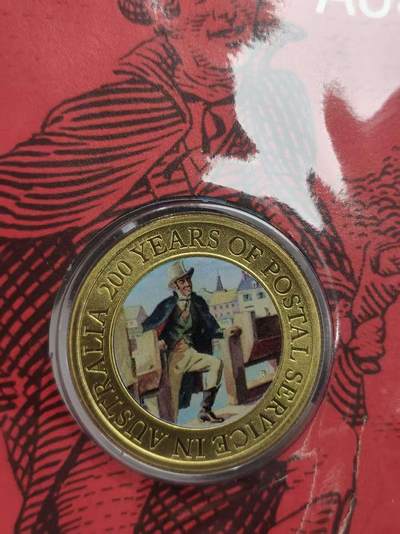 G&W世界散币，银币处理专场（第47场） - 澳大利亚2009年1元  邮政200周年彩色纪念币