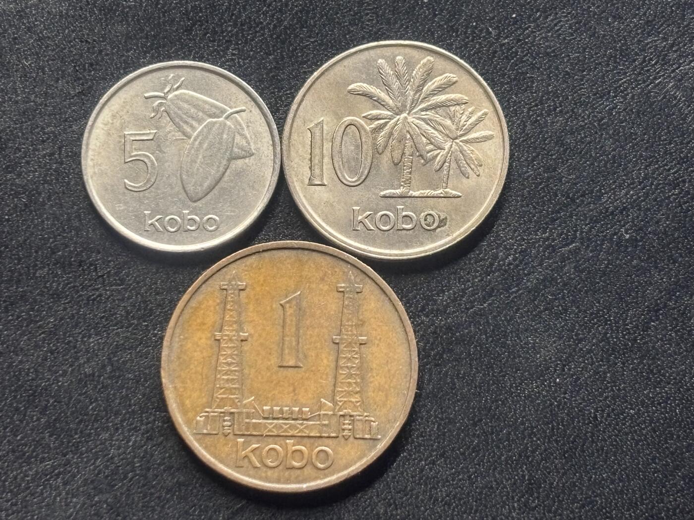 邮泉阁外国硬币限时拍卖第四十五场 （邮票在国外，请付邮费6元） 尼日利亚3枚