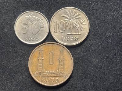 邮泉阁外国硬币限时拍卖第四十五场 （邮票在国外，请付邮费6元） - 尼日利亚3枚