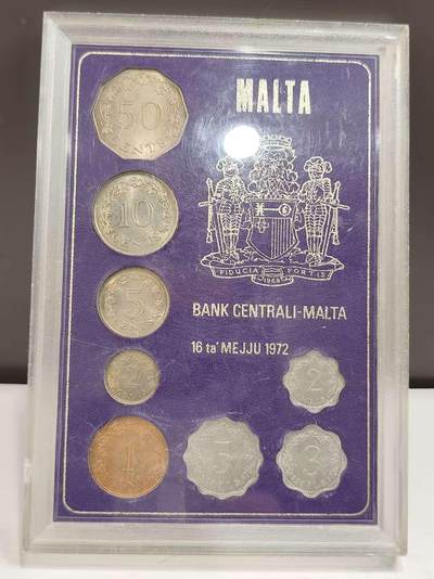 G&W世界散币，银币处理专场（第47场） - 马耳他1972年8枚套