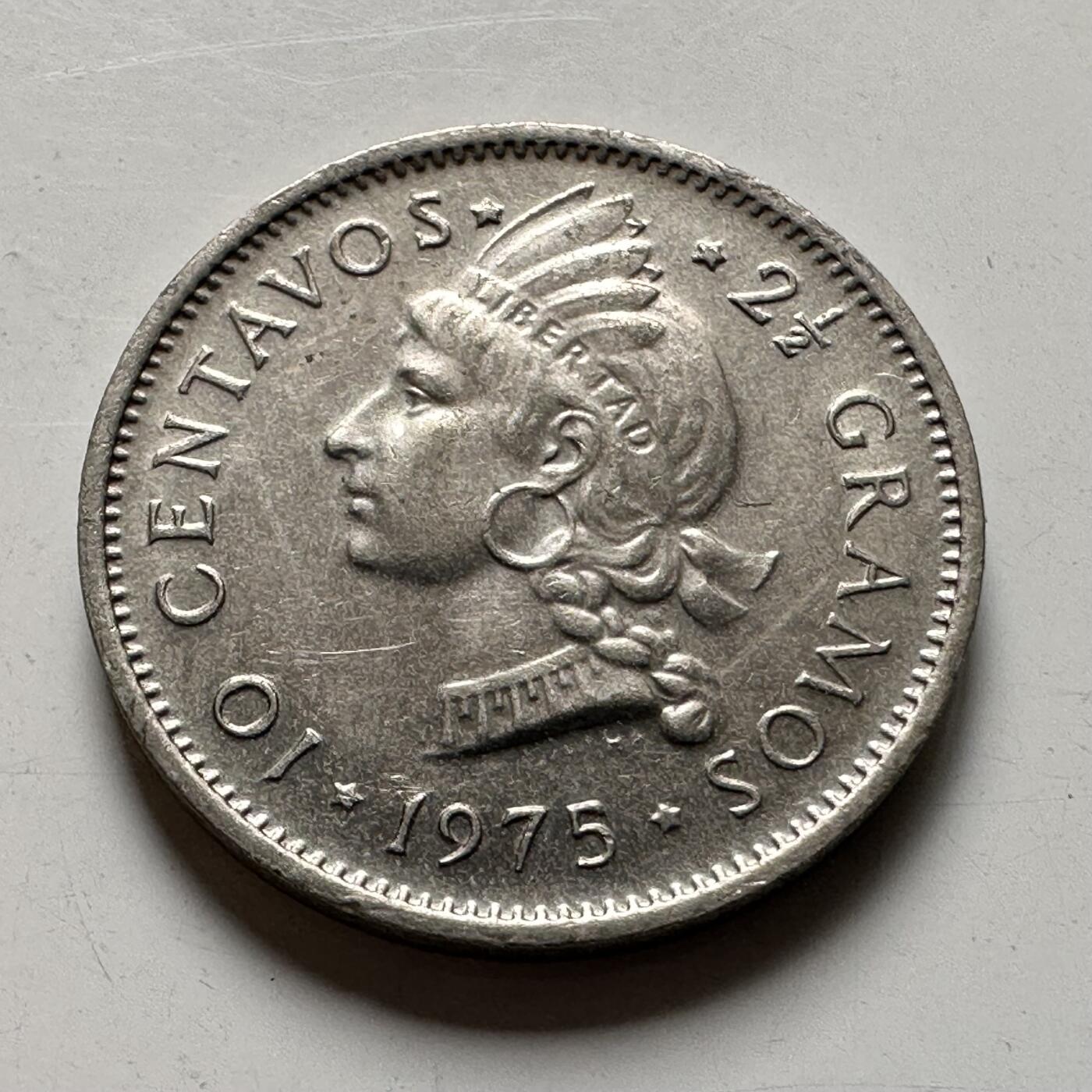 🌹外币初藏🌹🐯2026年第40场   每周二四六晚8️⃣点 世界钱币 多米尼加1975年10分