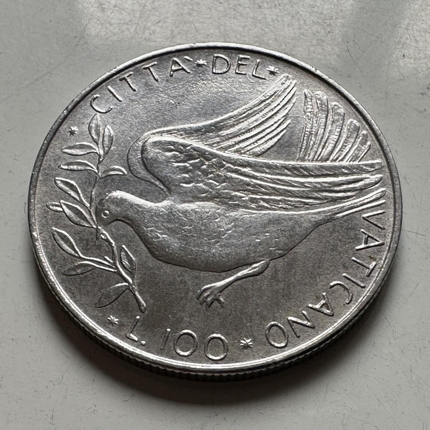 🌹外币初藏🌹🐯2026年第40场   每周二四六晚8️⃣点 世界钱币 梵蒂冈1974年100里拉