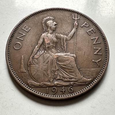 🌹外币初藏🌹🐯2026年第40场   每周二四六晚8️⃣点 世界钱币 - 英国1946年 一便士