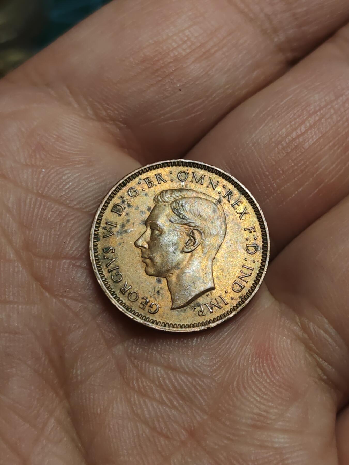 2026年第四十三场(总第二百一十二场）外国好品散币场(免佣金) 英国🇬🇧1943年1法新(乔治六世第一版)