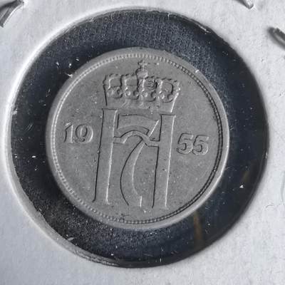 沼泽如烟--第1047场 - 挪威1955年10欧尔