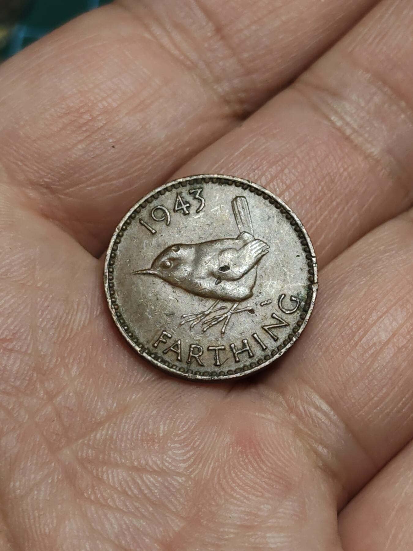 2026年第四十三场(总第二百一十二场）外国好品散币场(免佣金) 英国🇬🇧1943年1法新(乔治六世第一版)