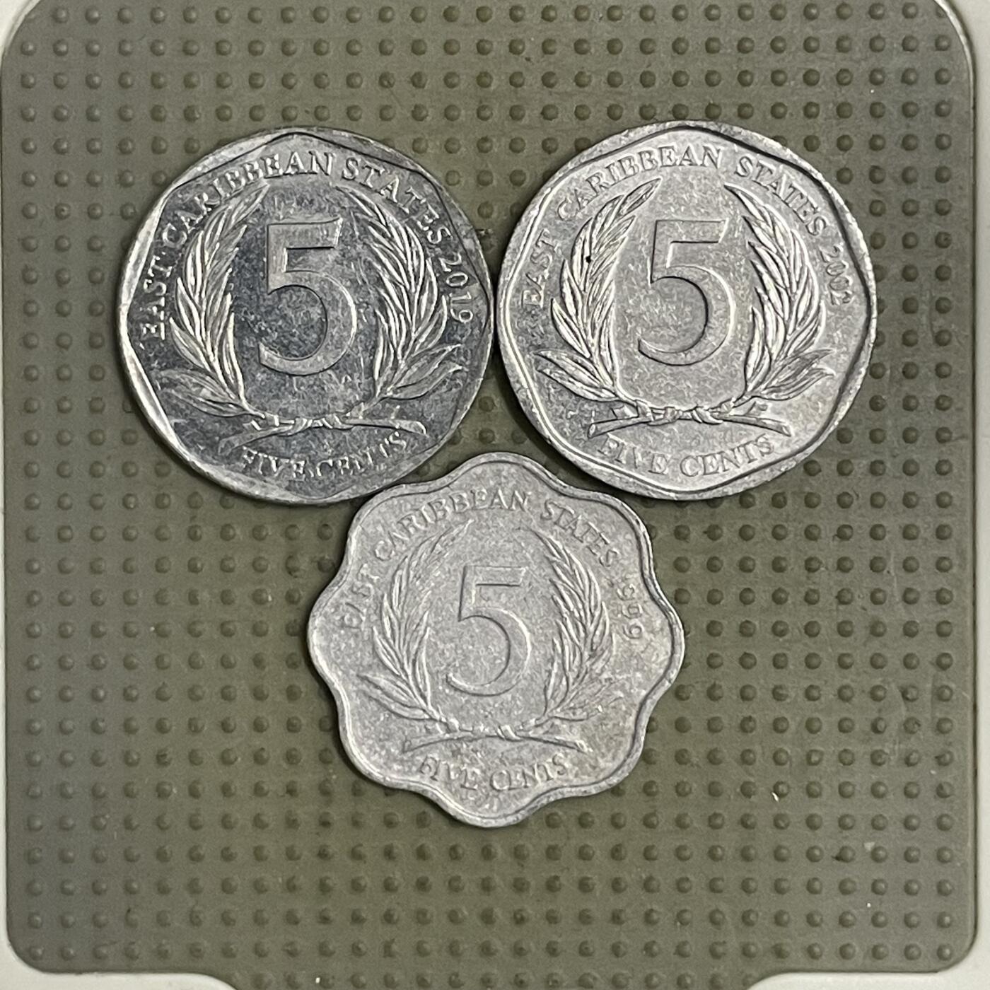 2026年第42场各国散币拍卖（总第192场） 东加勒比5分3枚