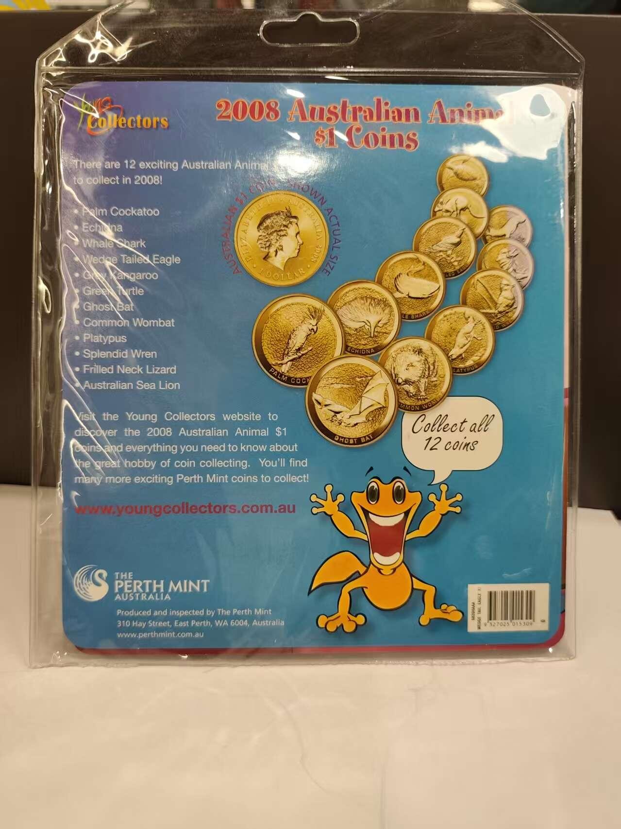 G&W世界散币，银币处理专场（第47场） 澳大利亚2008年1元 澳大利亚最大猛禽 楔尾雕纪念