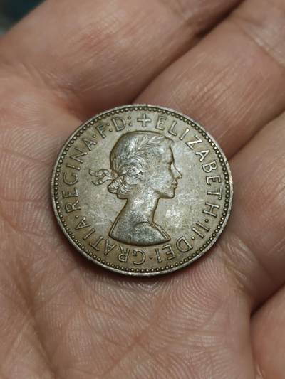 2026年第四十三场(总第二百一十二场）外国好品散币场(免佣金) - 英国🇬🇧1959年半便士(伊丽莎白二世青年桂冠第二版)