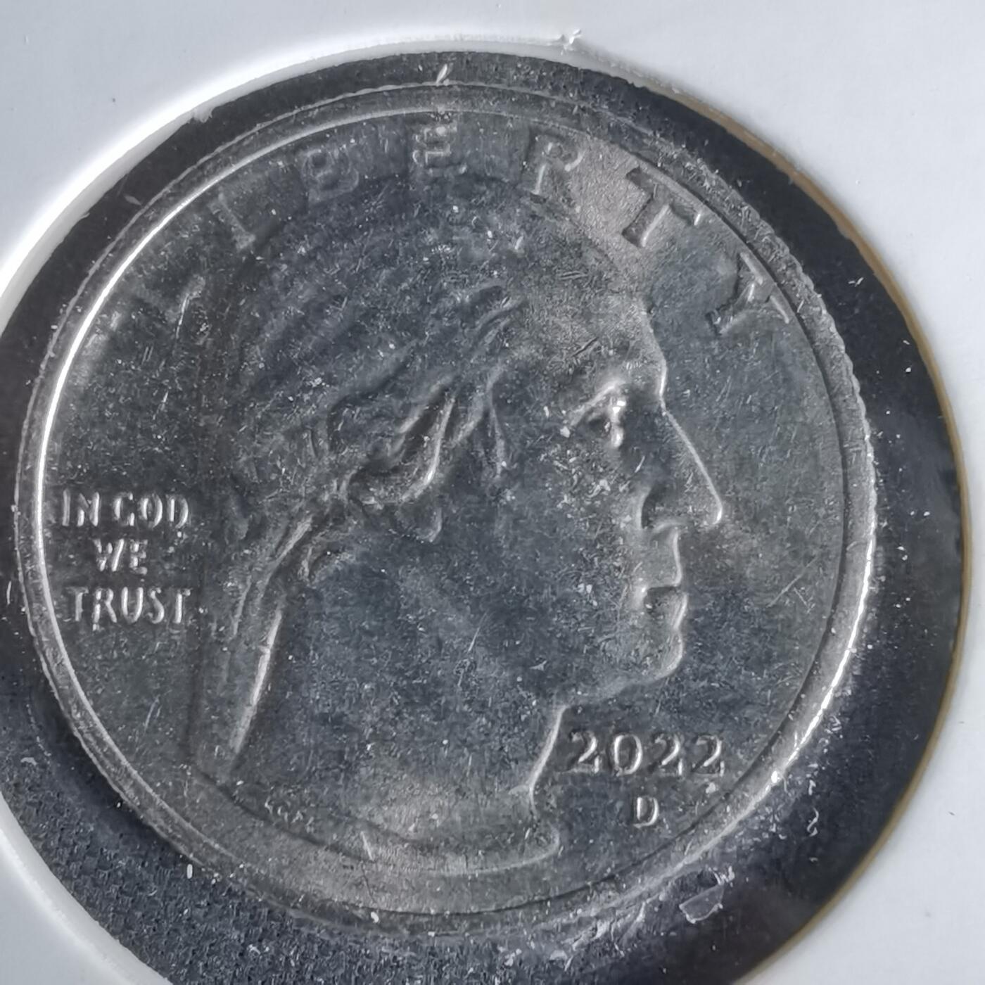 沼泽如烟--第1047场 美国2022年25分纪念币