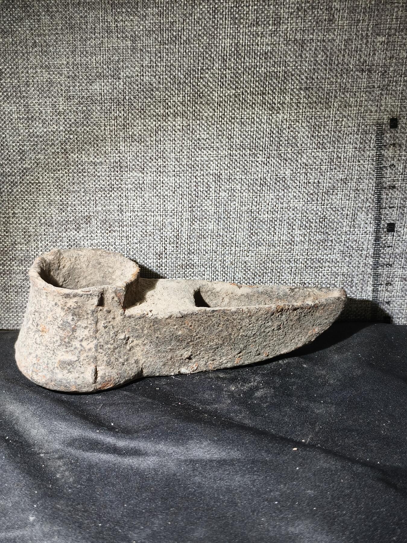 125期新疆红钱粟特钱币丝路钱币专场 新疆清代传世铁油灯