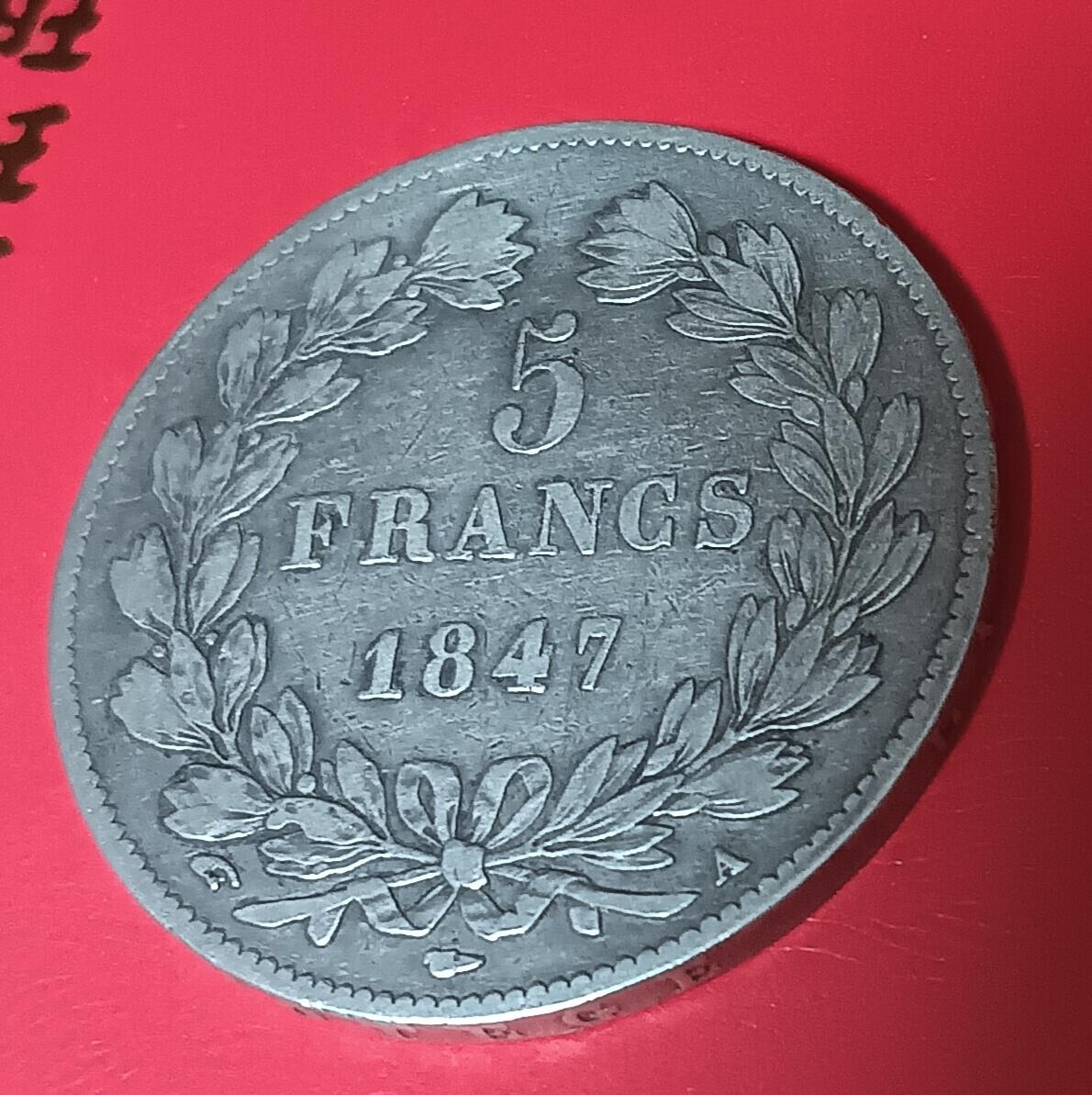 法兰西王国路易菲利普一世5法郎银币