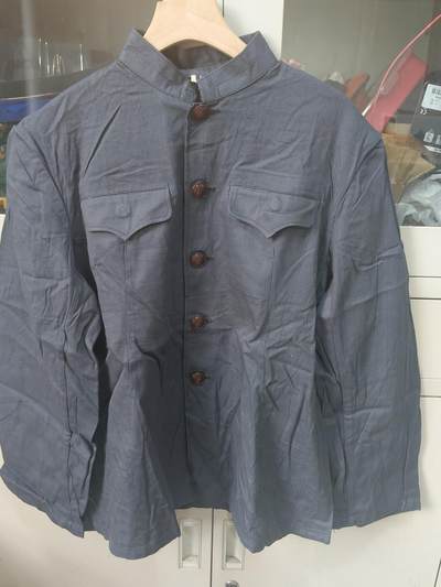 云宸嘉赏-勋臻佳藏四月精品甄选场次（低佣 一元一手） - 十年时期 老式棉布灰色人民服  可做COS小王等名人款式 全新未穿未下水 约175-180体态适中可穿着