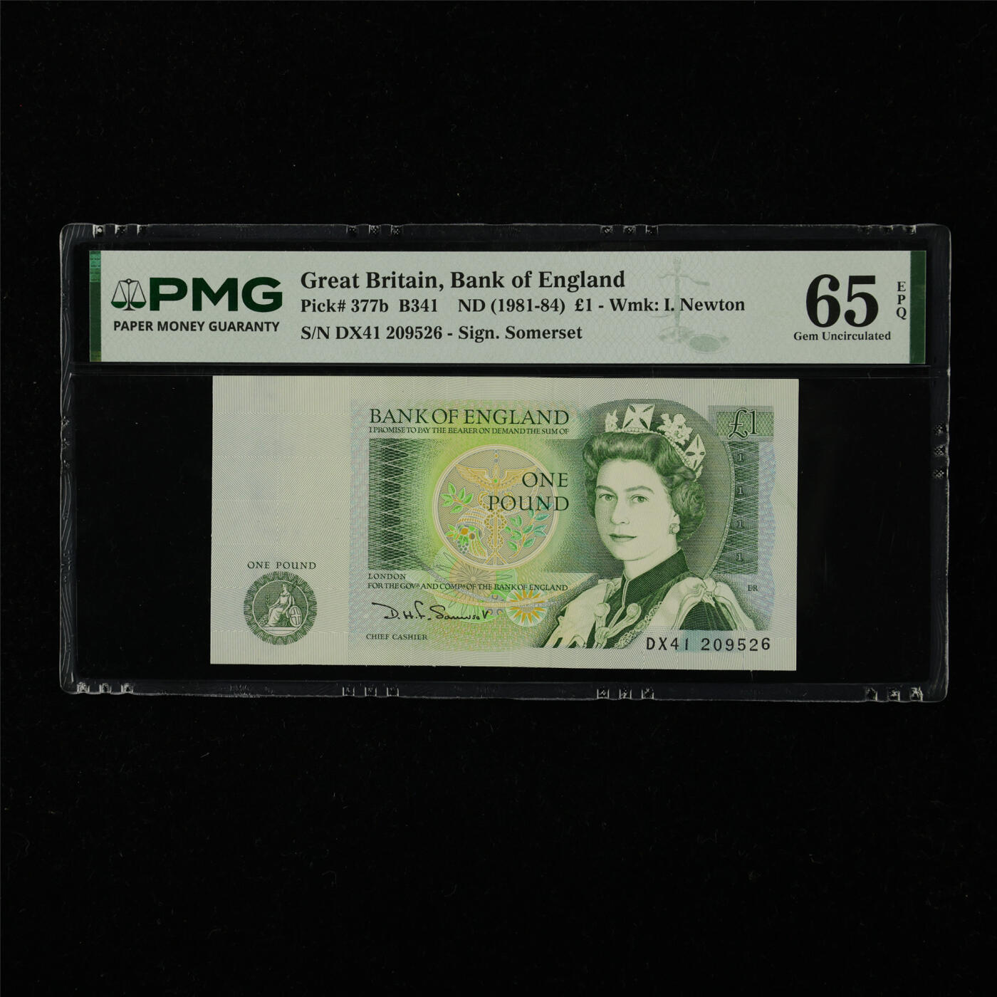 【亘邦集藏】第226期拍卖 1981-84年 英国1英镑 PMG 65EPQ DX41 209526