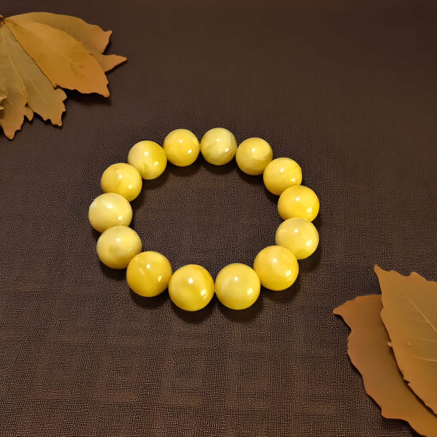 碧月说宝 君子怀瑾·当代和田玉清风专场(八) 高品奶白蜡俄料满蜡蜜蜡手串