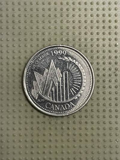 2026年第42场各国散币拍卖（总第192场） - 加拿大1999年12月25分纪念币