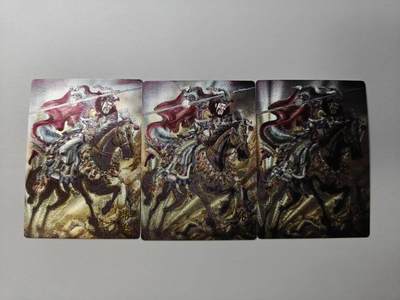 龙虎卡牌-八二场（满200元包邮，无佣金，每周六结拍，欢迎送拍） - 粗闪3张  齐卡文化  梓墨 - 五虎将张飞 三宫