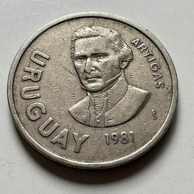 🌹外币初藏🌹🐯2026年第40场   每周二四六晚8️⃣点 世界钱币 - 乌拉圭1981年10比索 b