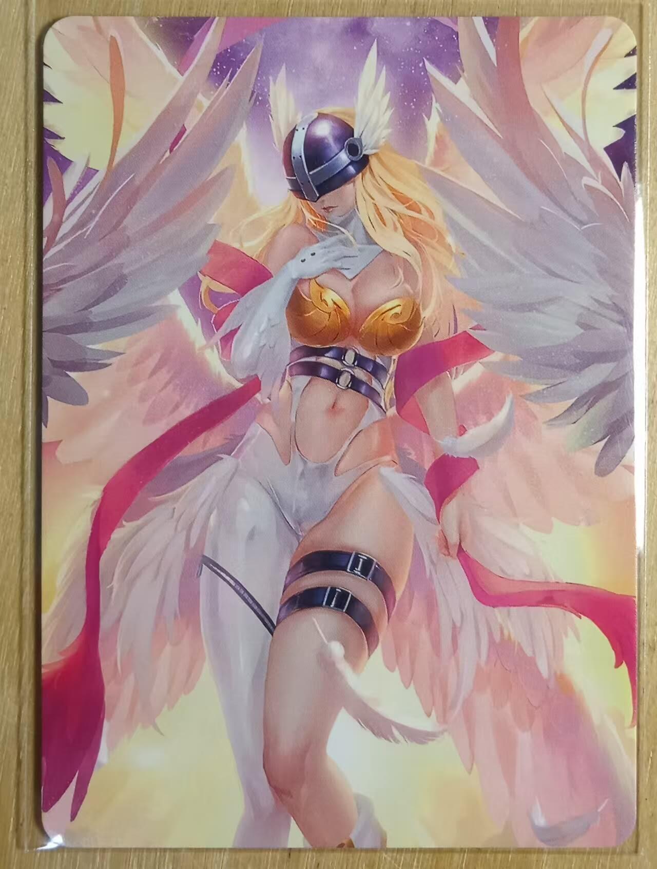 龙虎卡牌-八二场（满200元包邮，无佣金，每周六结拍，欢迎送拍） 光刻 数码宝贝卡牌 天女兽 白羽金身