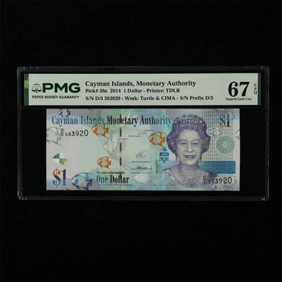 【亘邦集藏】第226期拍卖 - 2014年 开曼群岛1元 PMG 67EPQ D/5 583920