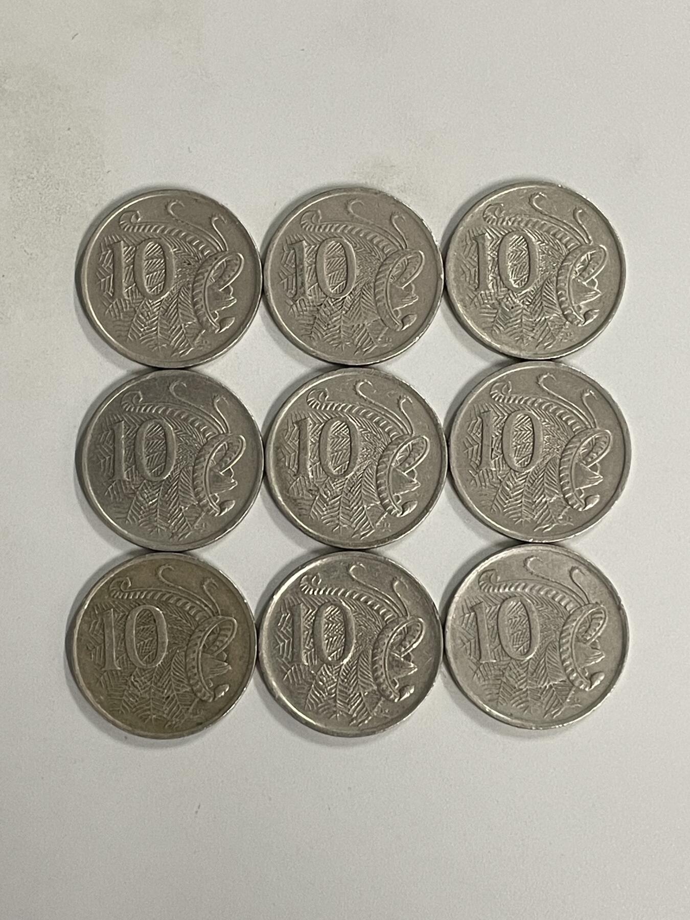 2026年第42场各国散币拍卖（总第192场） 澳大利亚10分9枚