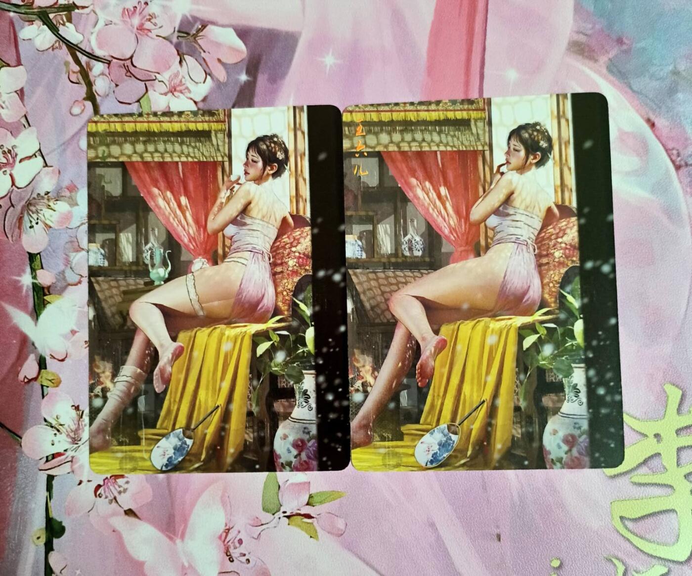 龙虎卡牌-八二场（满200元包邮，无佣金，每周六结拍，欢迎送拍） 幻彩普卡2张 燎原 刷子人间传 - 王六儿 一对