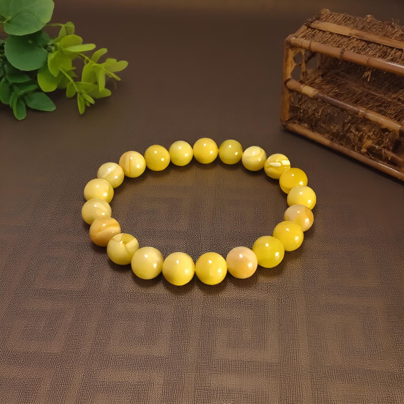 碧月说宝 君子怀瑾·当代和田玉清风专场(八) 俄白花蜜蜡手串