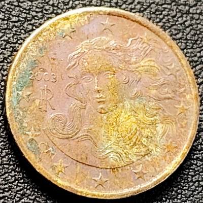 泉币菌-第223场-拍品多 请提前出价(工作原因  发货比较迟缓 已在拍卖规则里面说明 望理解) - 欧元 意大利2003年10欧分铜币 女神维纳斯 19.75MM