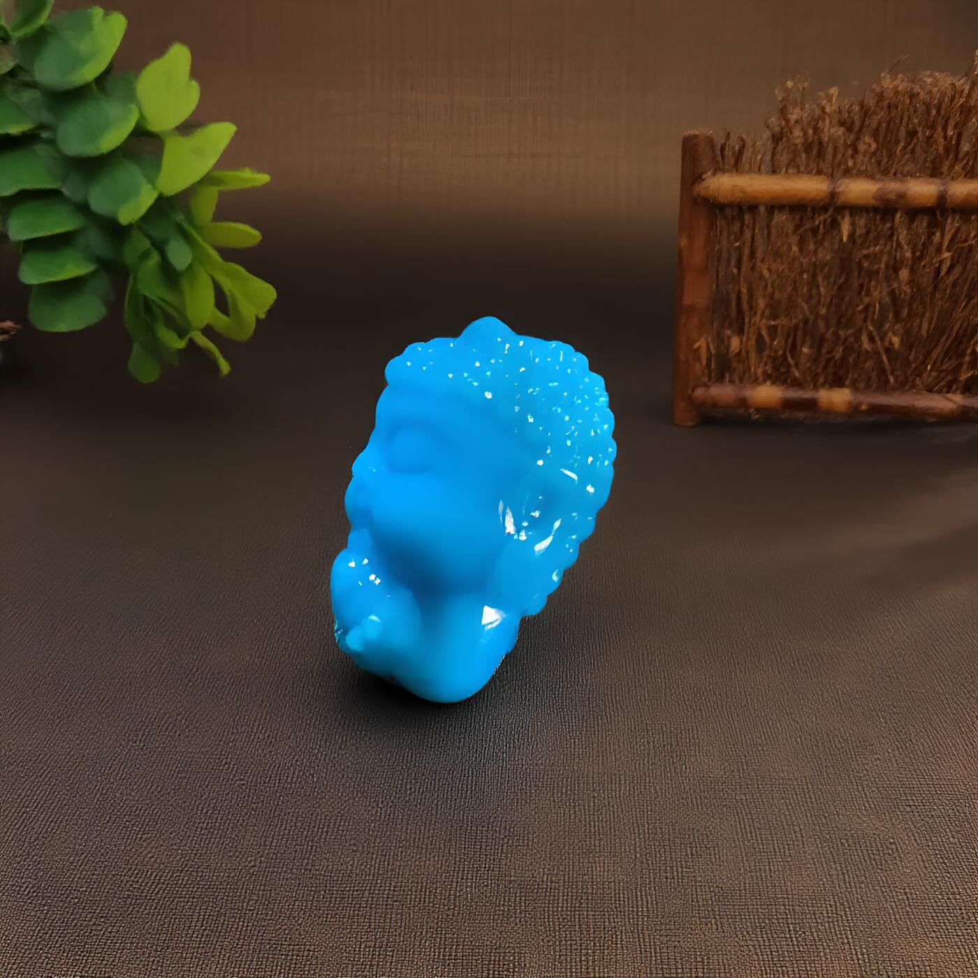 碧月说宝 君子怀瑾·当代和田玉清风专场(八) 全玉化顶瓷顶蓝松石宝宝佛