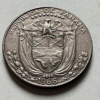 🌹外币初藏🌹🐯2026年第40场   每周二四六晚8️⃣点 世界钱币 - 巴拿马 1966年 1/4巴波亚 