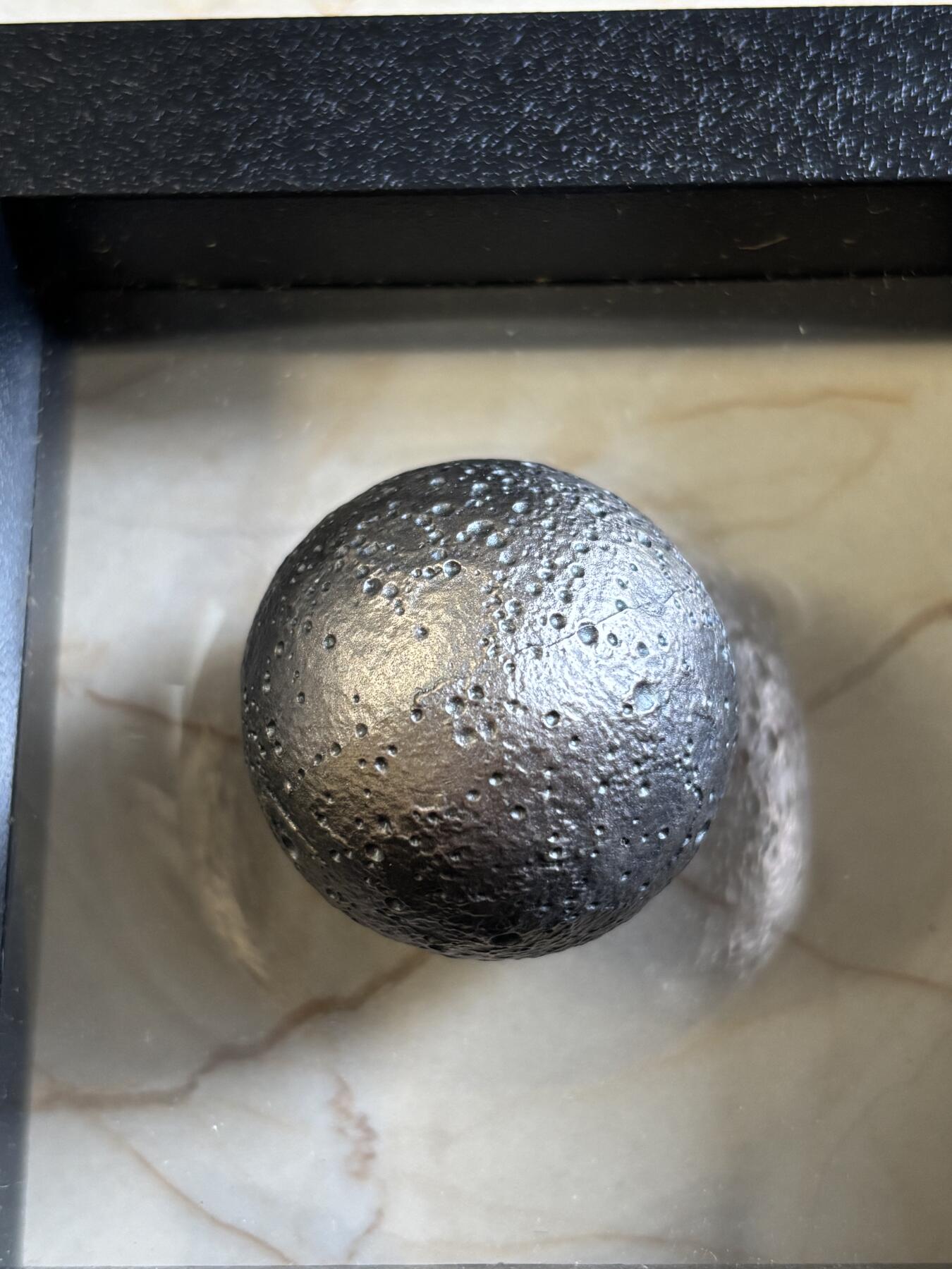 第197期拍卖 巴巴多斯2022年太阳系-水星1盎司,3D立体球形仿古银币，999银，发行4879枚