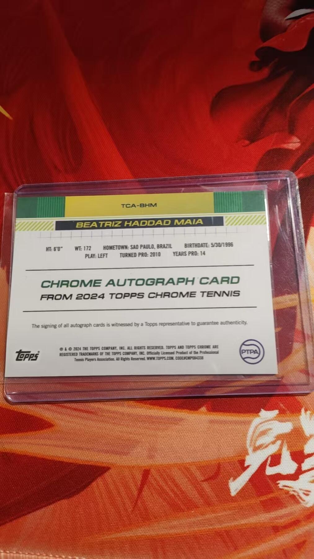 寸草不生 马年 第二期 2024 Topps Chrome 网球TC Victoria Jimenez Kasintseva 希门尼斯·卡辛采娃 /499编 银折 签字 新秀RC