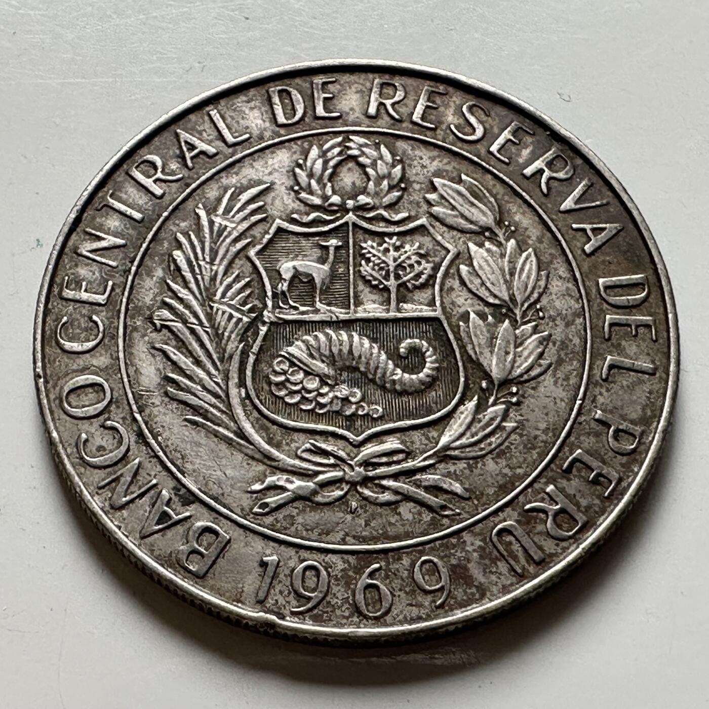 🌹外币初藏🌹🐯2026年第40场   每周二四六晚8️⃣点 世界钱币 秘鲁1969年10索尔纪念币