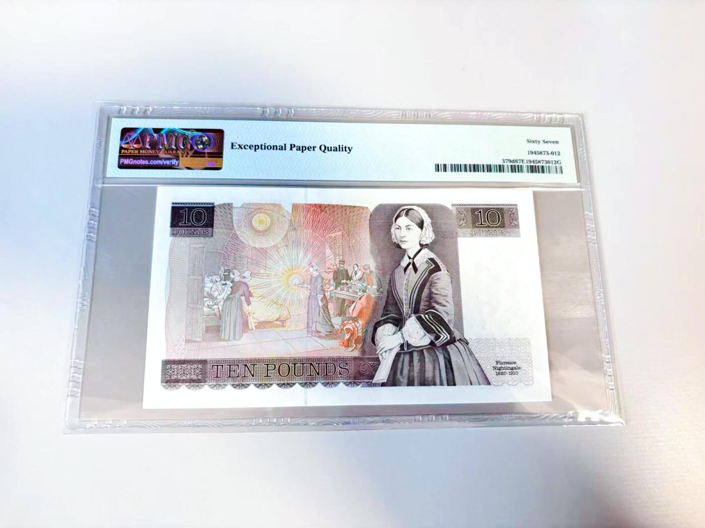 【Blue Auction】世界纸币精拍第807期——18级TOP拍卖/信誉/品质/专业/高效💫 英国 D序列 1987-88年10镑 PMG67EPQ