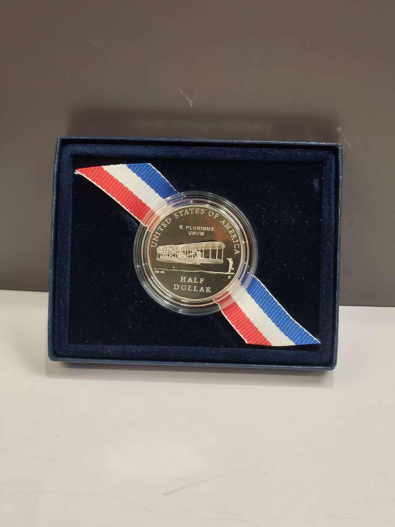 G&W世界散币，银币处理专场（第47场） 美国2003年50分  莱特兄弟百年纪念