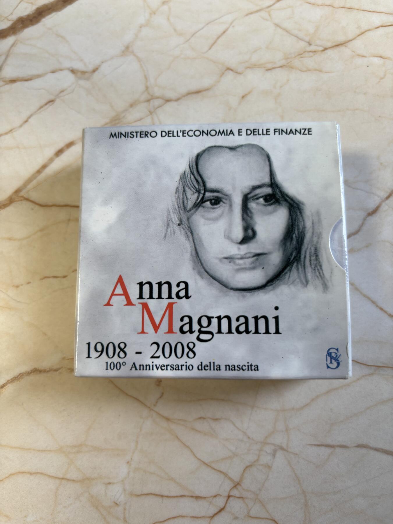 第197期拍卖 意大利2008年电影明星安娜马格纳尼精制纪念银币，925银，18克，发行9000枚，