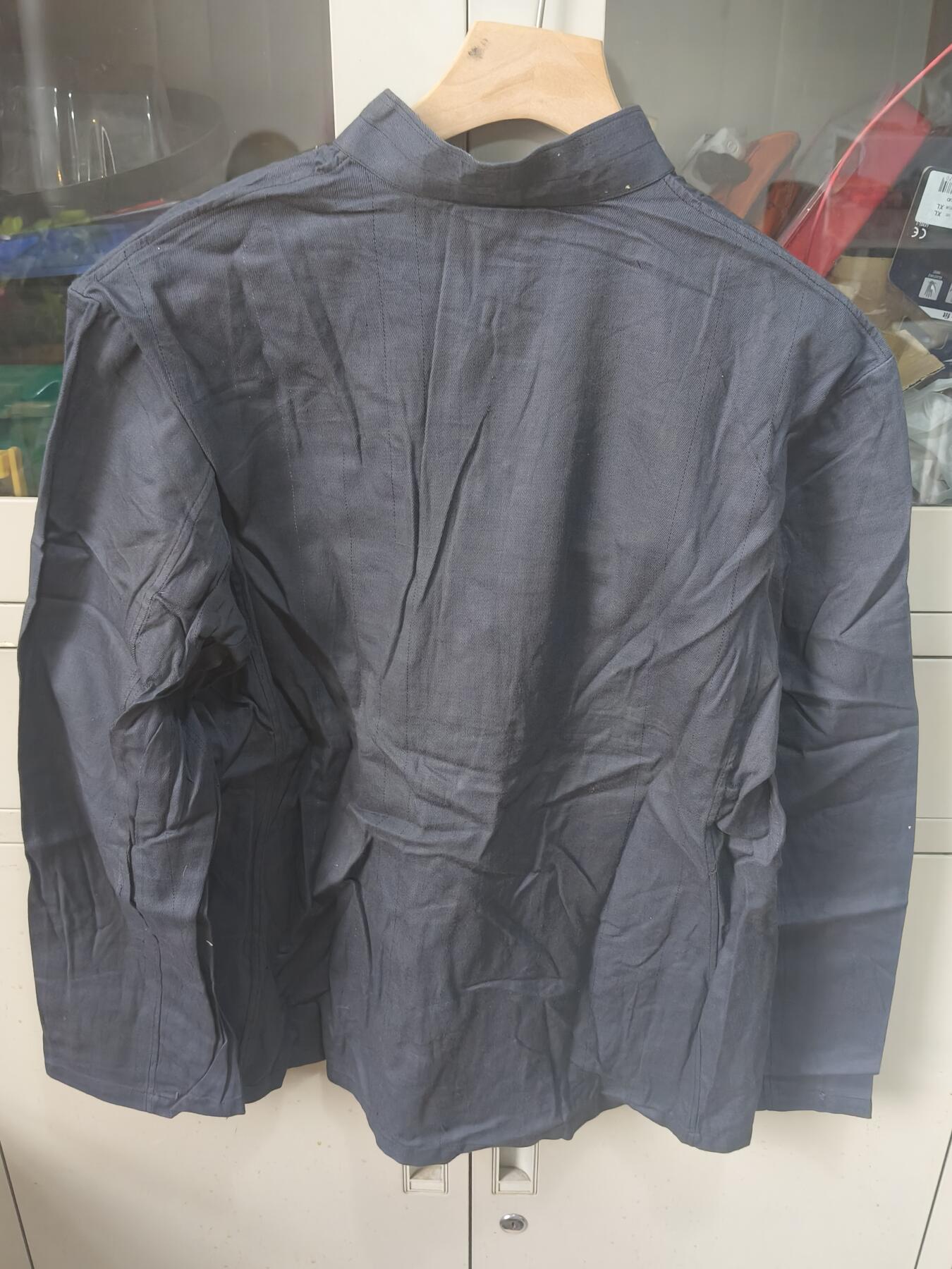 云宸嘉赏-勋臻佳藏四月精品甄选场次（低佣 一元一手） 十年时期 老式棉布灰色人民服  可做COS小王等名人款式 全新未穿未下水 约175-180体态适中可穿着