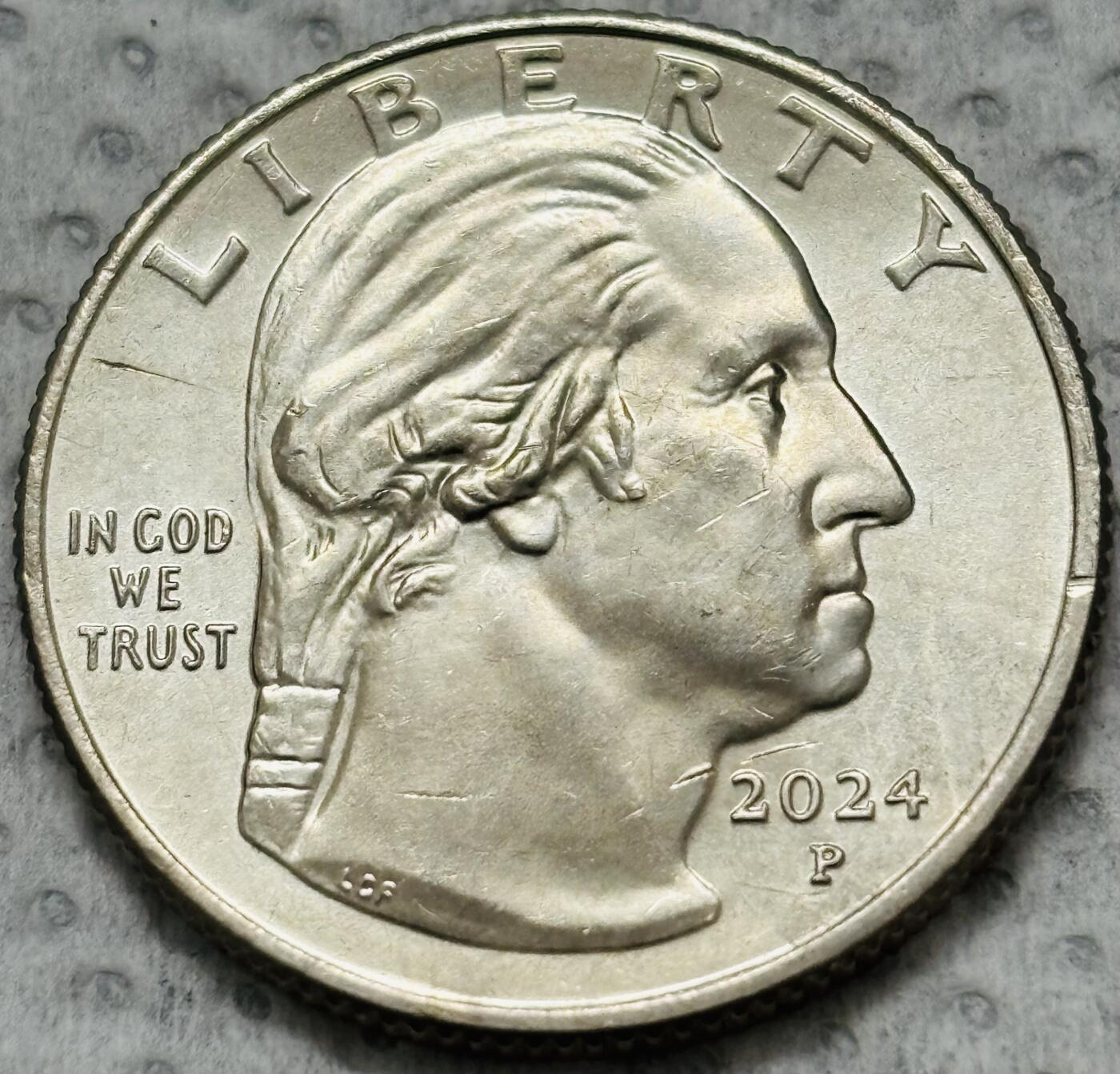 文馨钱币收藏第 299 场，长期接代拍业务 2024年美国纪念币杰出女性系列第11枚保利默里牧师 P 版