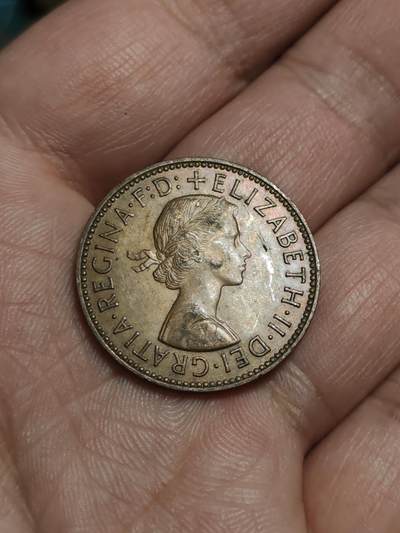 2026年第四十三场(总第二百一十二场）外国好品散币场(免佣金) - 英国🇬🇧1962年半便士(伊丽莎白二世青年桂冠第二版)