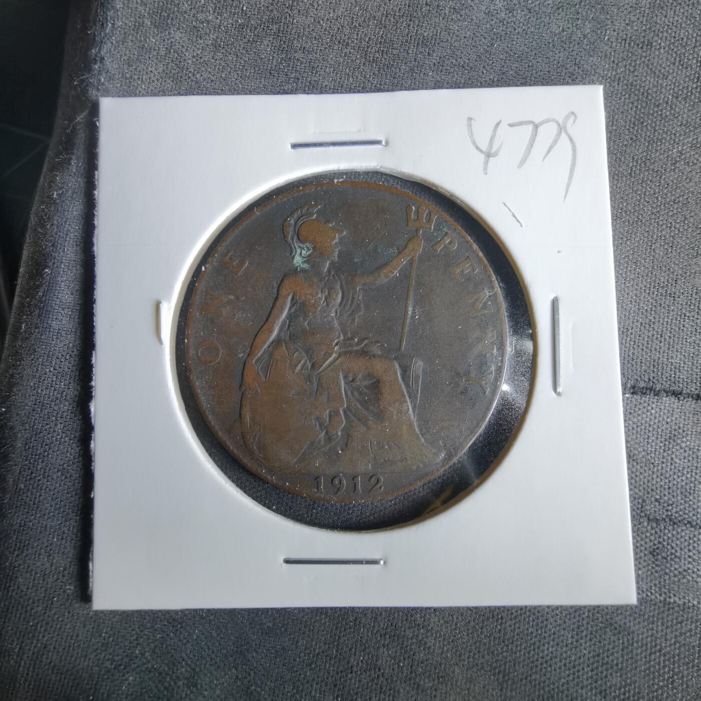 沼泽如烟--第1047场 英国1912年1便士