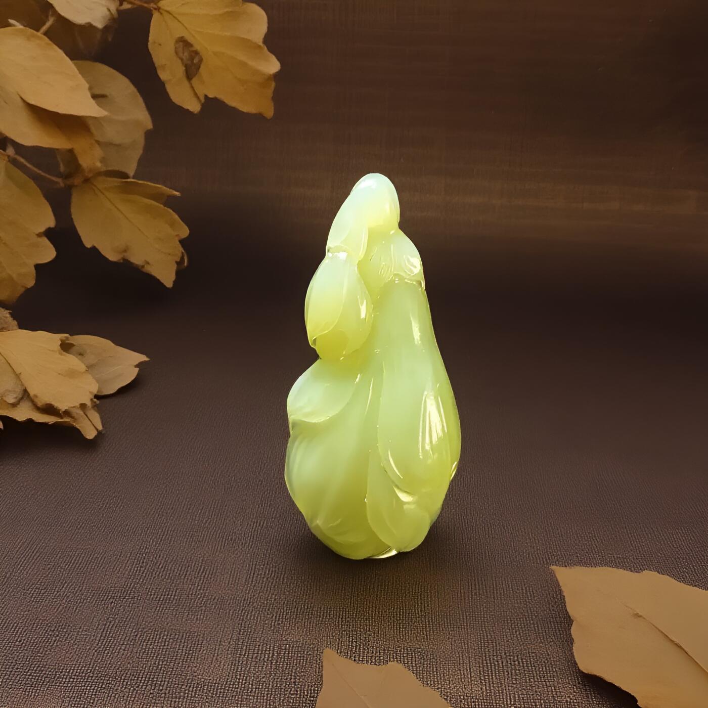 碧月说宝 君子怀瑾·当代和田玉清风专场(八) 和田玉黄口玉兰花