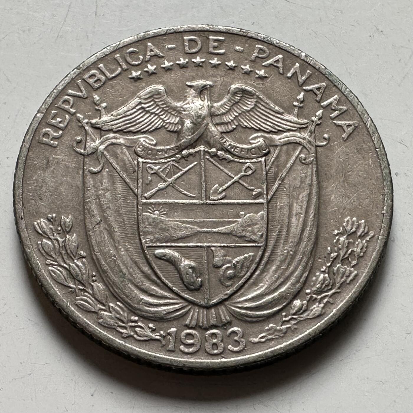 🌹外币初藏🌹🐯2026年第40场   每周二四六晚8️⃣点 世界钱币 巴拿马 1983年 1/4巴波亚 