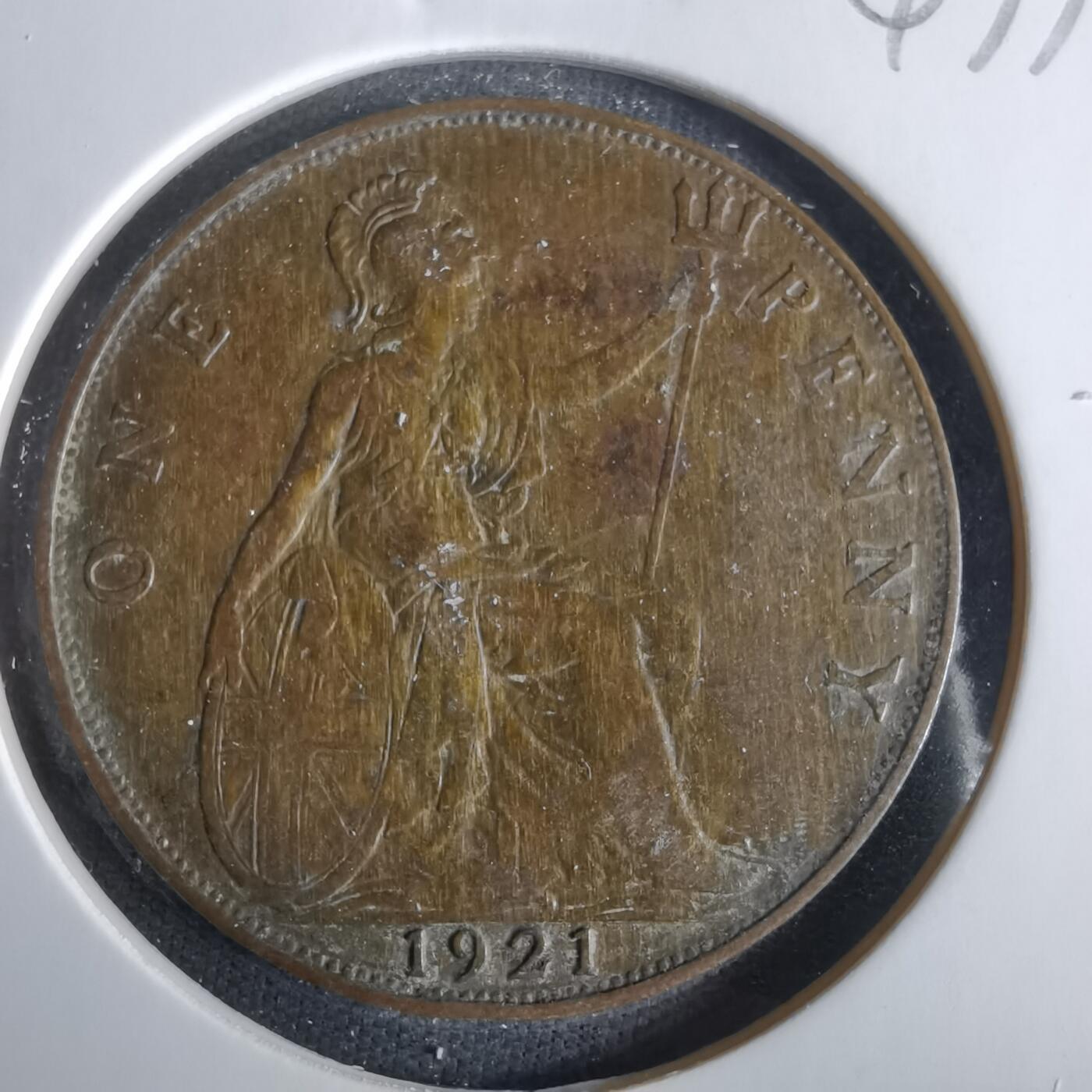 沼泽如烟--第1047场 英国1921年1便士