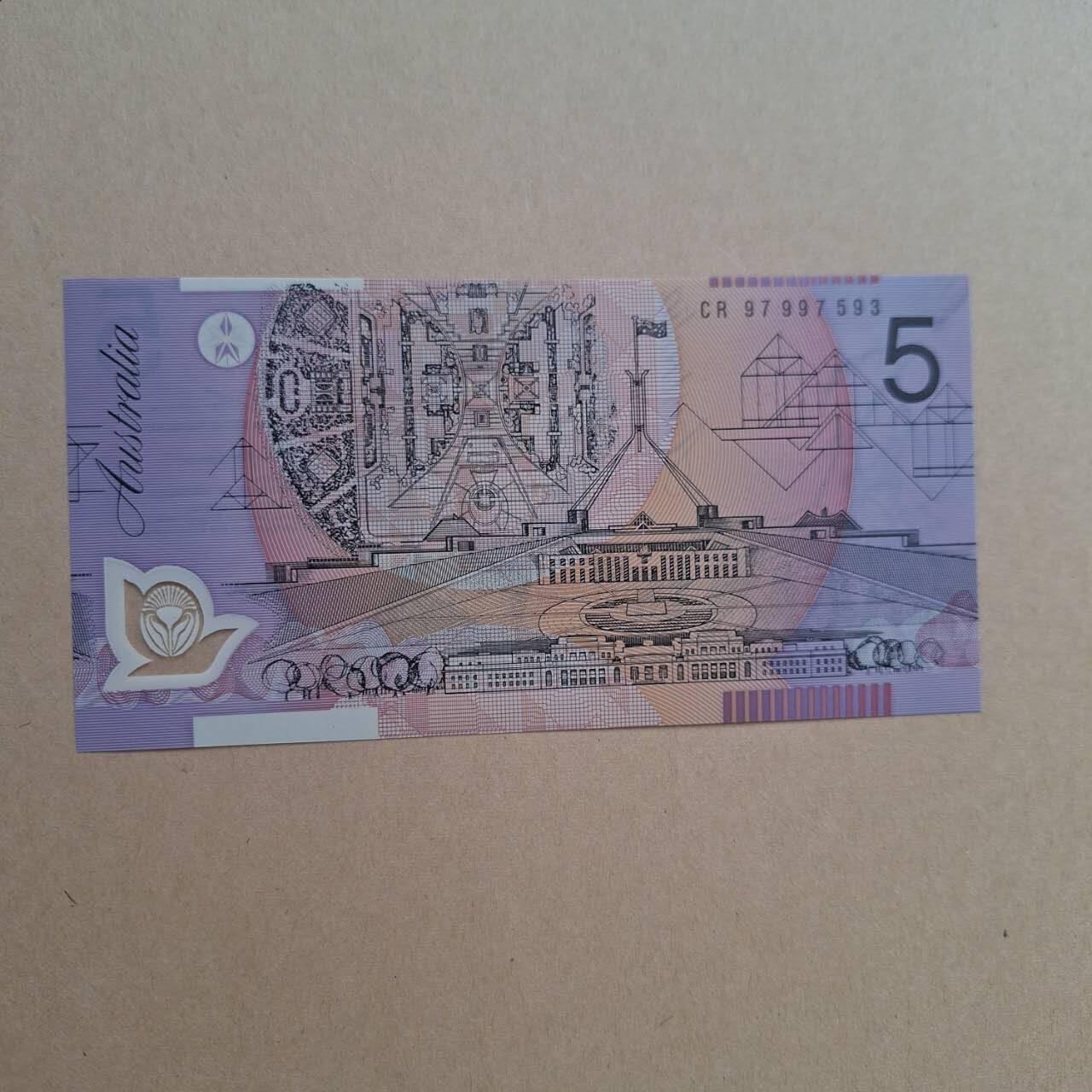 全新UNC 实验冠 澳大利亚1997年纸币