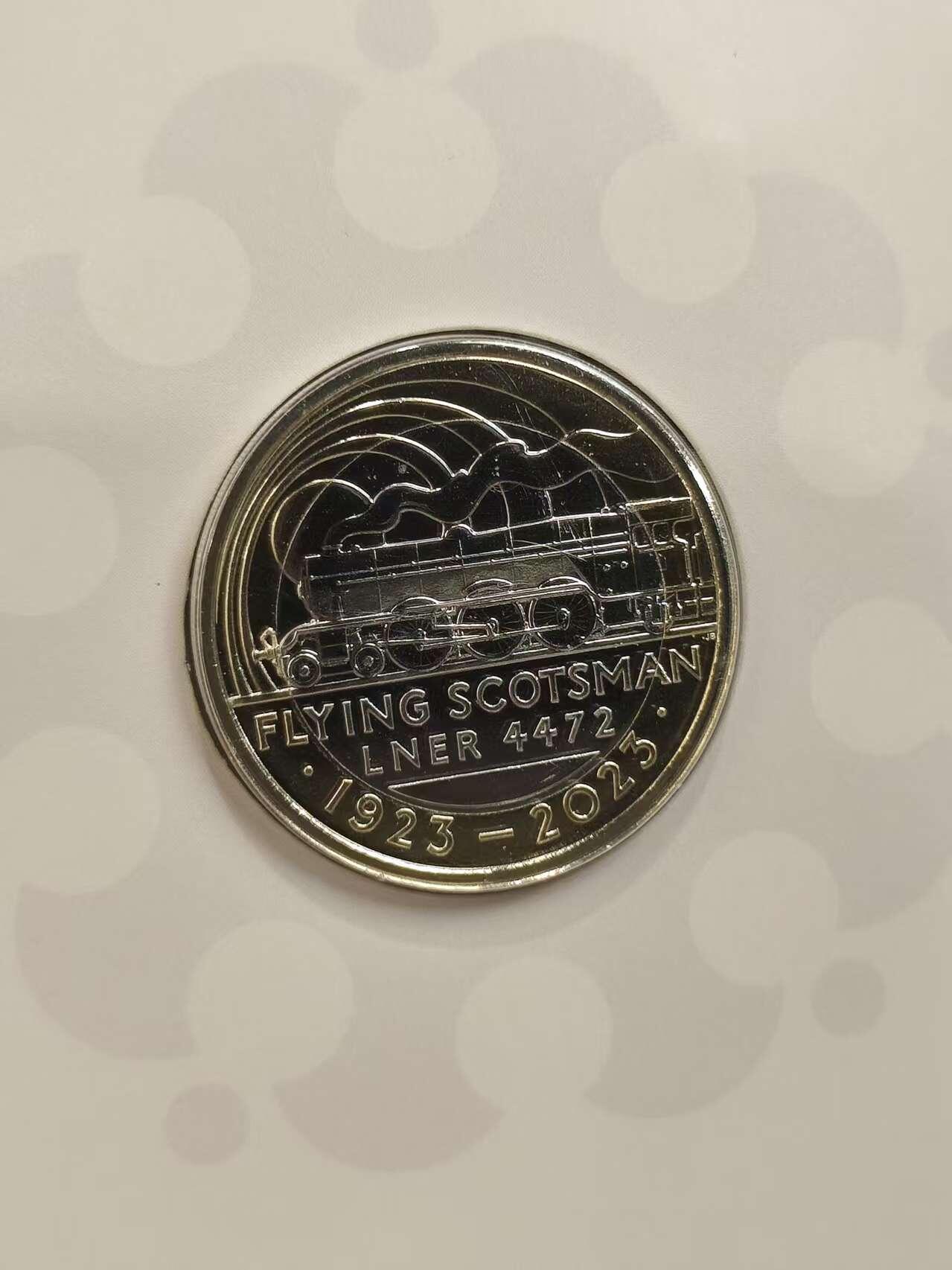 G&W世界散币，银币处理专场（第47场） 英国2023年2磅  飞翔的英格兰人 蒸汽机车100周年纪念  4472号蒸汽机车1923年首次投入运营