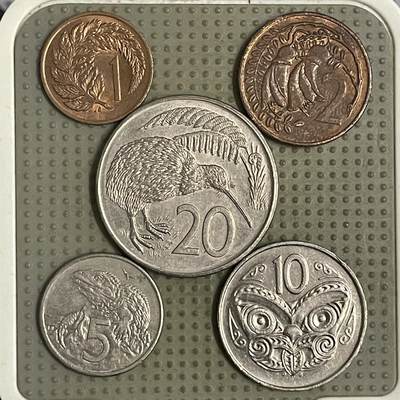 2026年第42场各国散币拍卖（总第192场） - 新西兰5枚