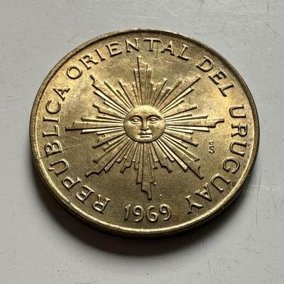 🌹外币初藏🌹🐯2026年第40场   每周二四六晚8️⃣点 世界钱币 - 乌拉圭 1969年一比索