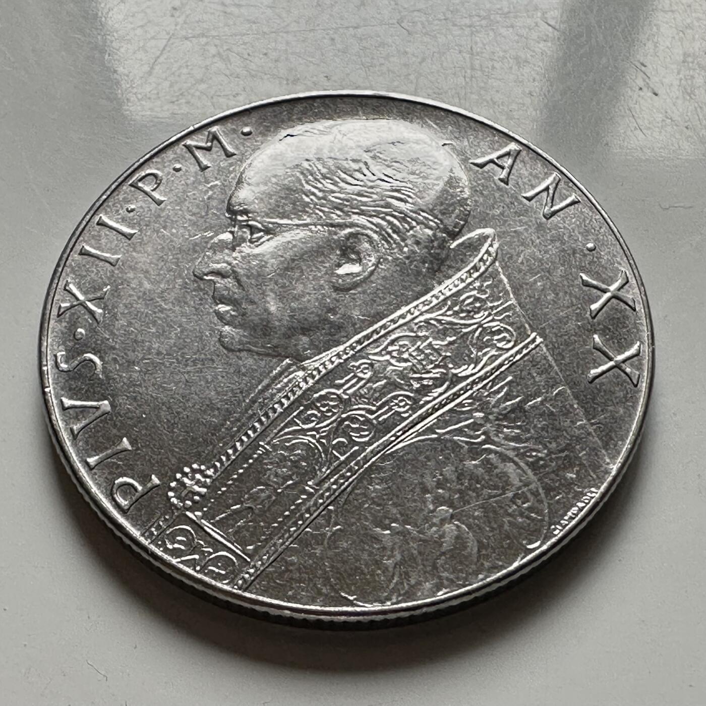 🌹外币初藏🌹🐯2026年第40场   每周二四六晚8️⃣点 世界钱币 梵蒂冈1958年100里拉