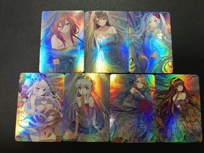 天玑星卡拍第186期《4.9周四截拍》持续收拍收评中 满赠卡需备注 - 动漫美女 彩闪 七张 自制卡