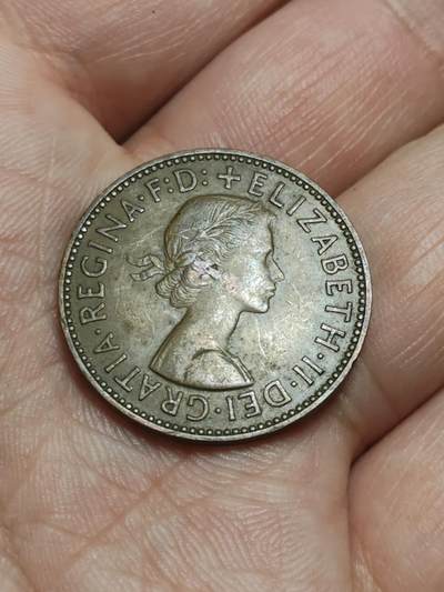 2026年第四十三场(总第二百一十二场）外国好品散币场(免佣金) - 英国🇬🇧1958年半便士(伊丽莎白二世青年桂冠第二版)